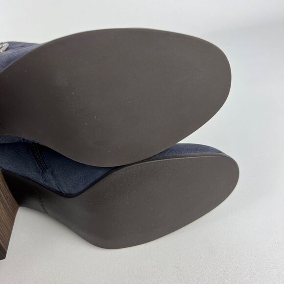 Cole Haan Womens Cassidy Strap Ankle Booties Blue Leather Block Heel size 9 - Picture 14 of 16